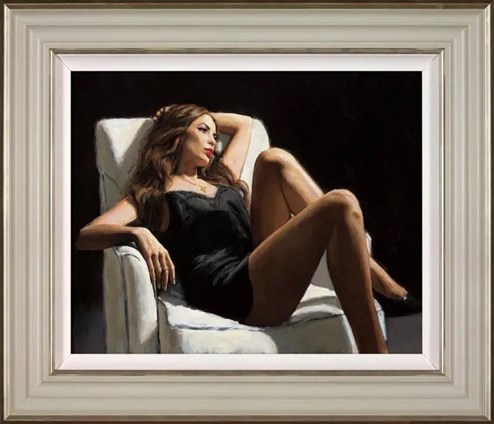 At The Four Seasons I by Fabian Perez - Framed Embellished Canvas on Board